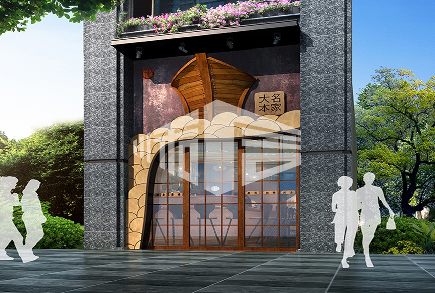 壽司店室內(nèi)裝修設計及色彩搭配